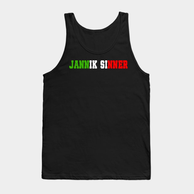 Jannik Sinner Tank Top by King Chris